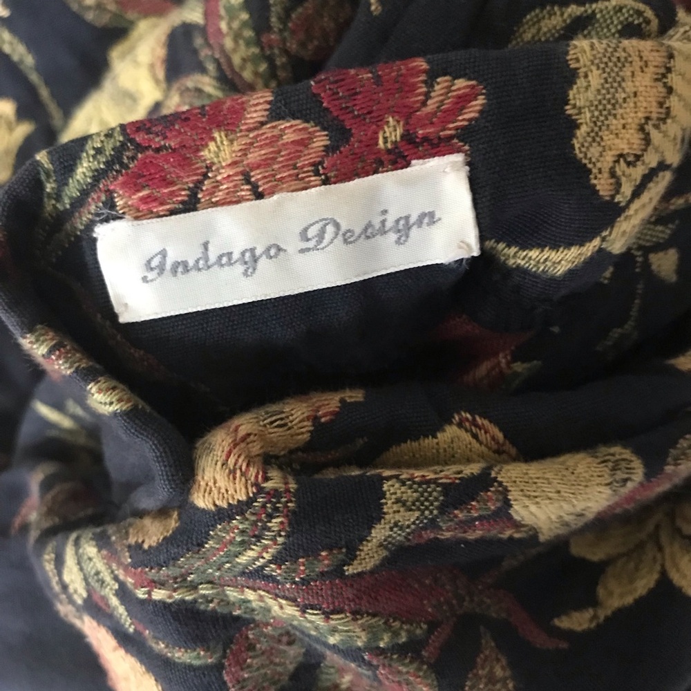 Vintage Vindago Design Floral Tapestry Reversible Art to Wear Kimono Jacket - Picture 12 of 12